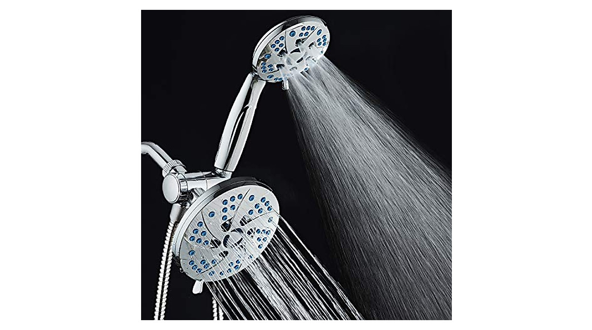 AquaCare Spa Station Duschsystem – 48 Modi, Regendusche & Handbrause, 1,8 M Schlauch (verchromt)