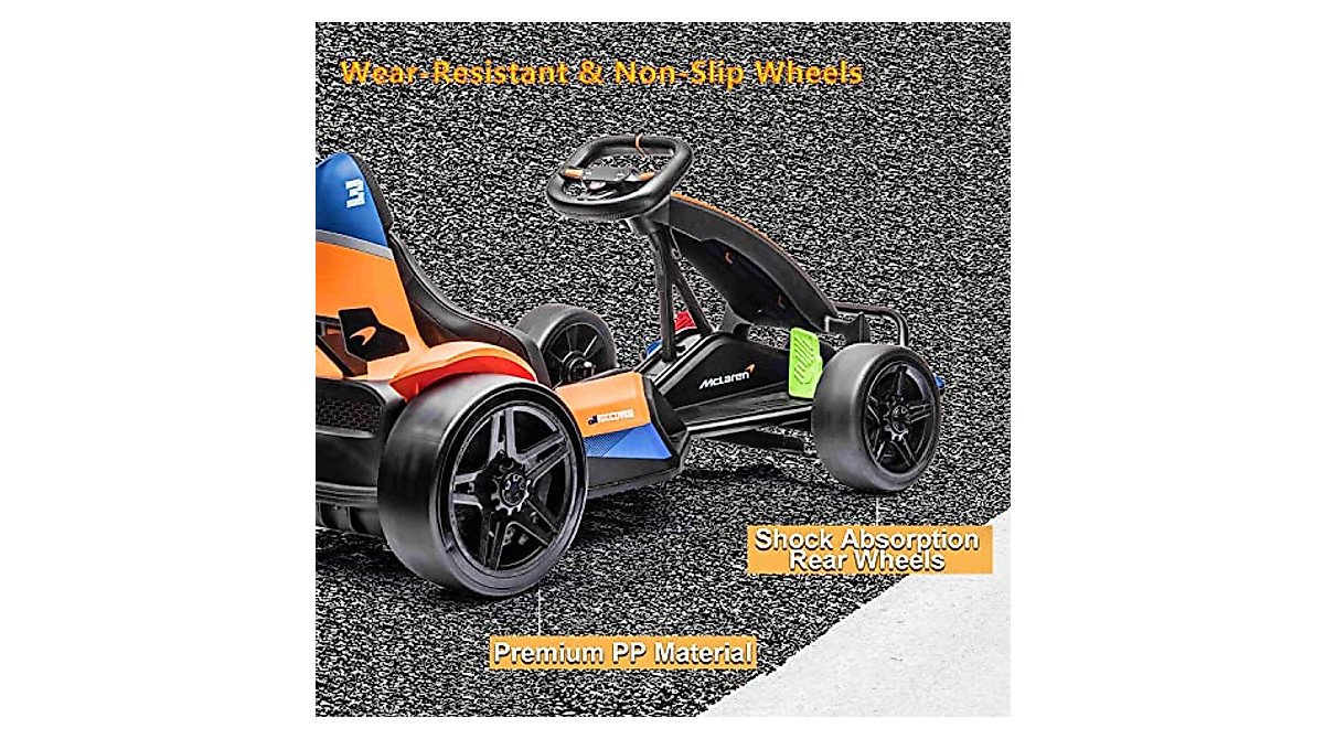 24V Electric Go Kart: Kids Ride On Car w/ Sound & Speed