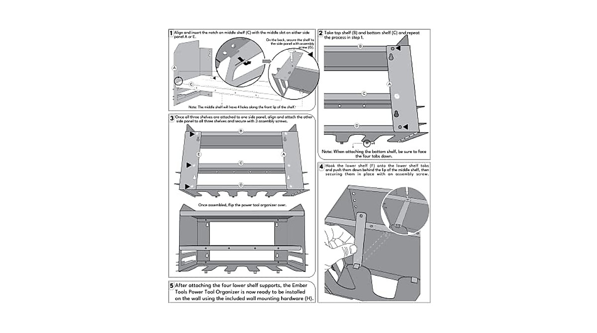 Ember Tools Power Tool Organizer - Maximize Your Workshop Space