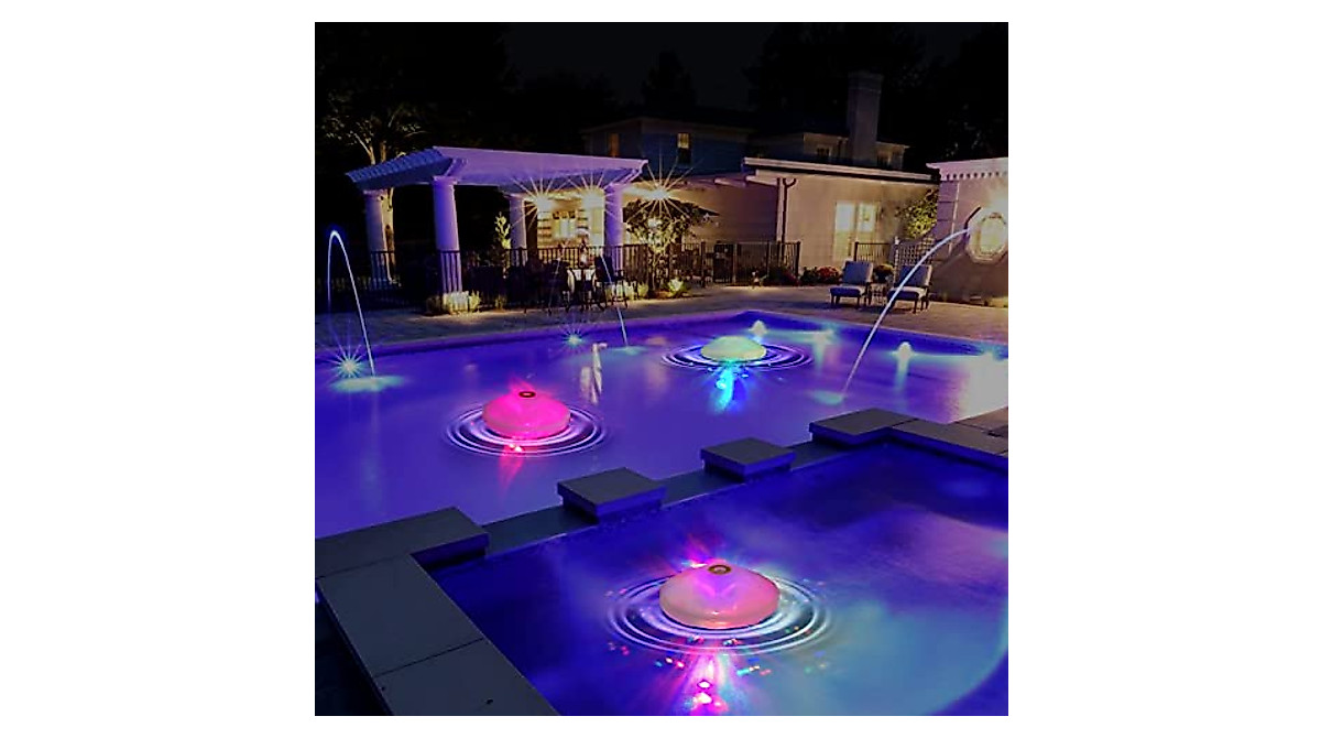 Float & Illuminate Your Pool with Colorful LED Lights - 8 Modes