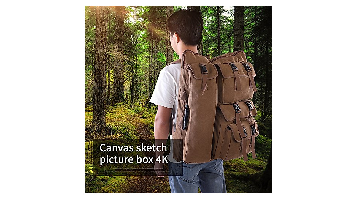 4K Canvas Drawing Board Bag - Large Capacity Artist Portfolio Backpack