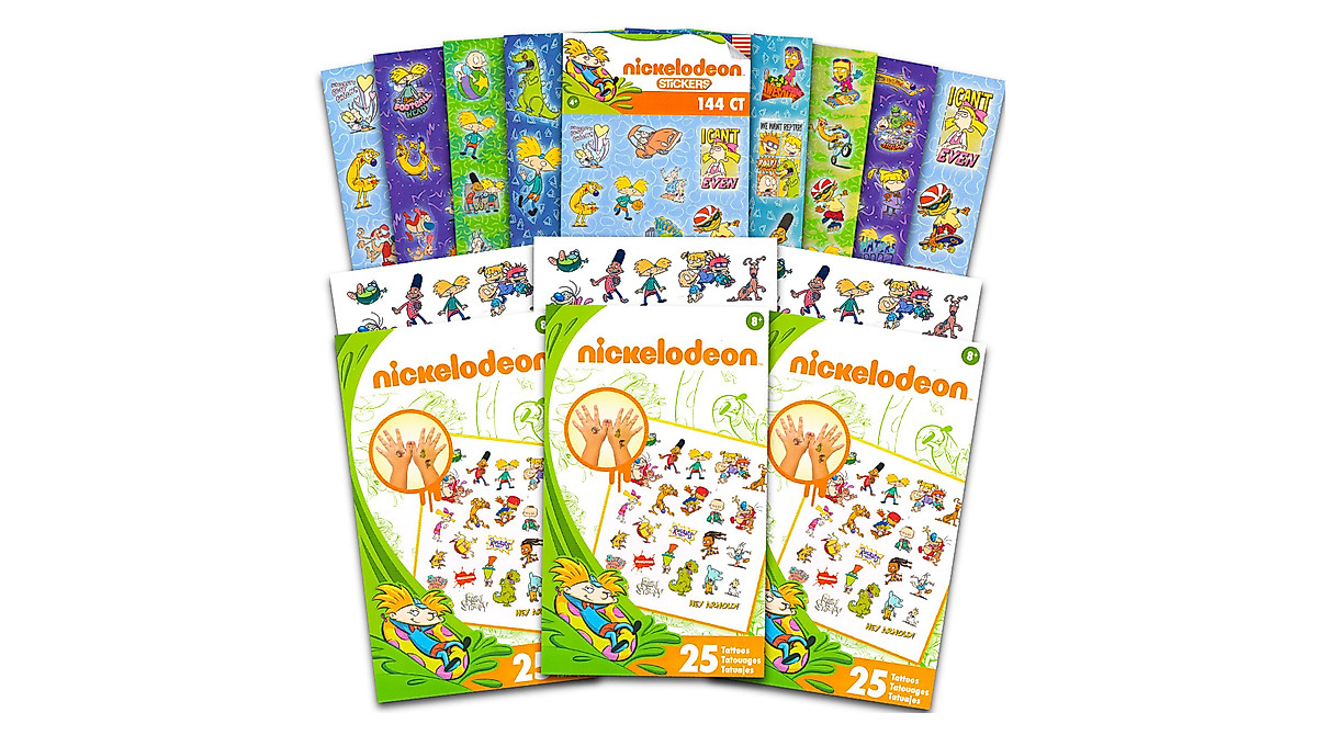 Nickelodeon Nicktoons Party Favors | 90s Stickers & Tattoos