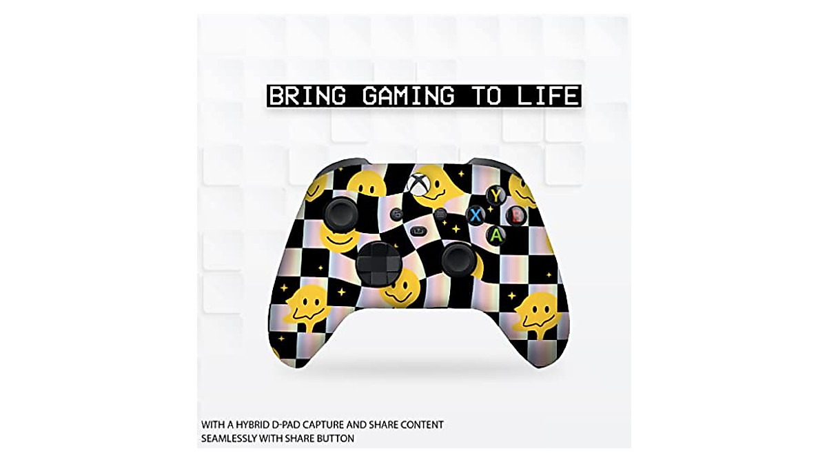 Crazy Melt Smile Faces Wireless Xbox Controller - Custom Design