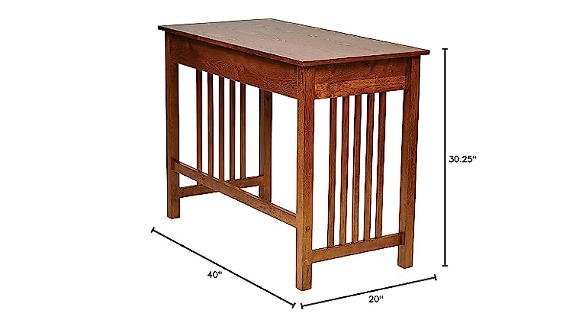 Sierra Writing Desk with Pull-Out Drawer - Elegant Mission Style