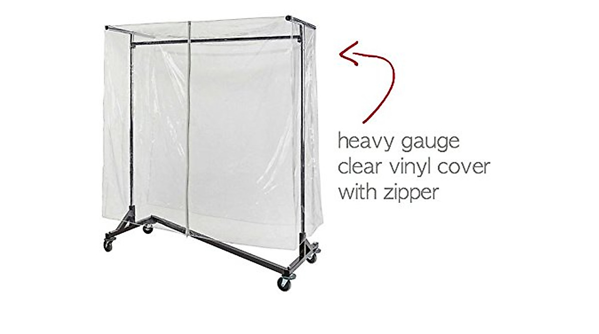 Clear Z Rack Cover for 5' Z Racks - Dust Protection & Easy Access