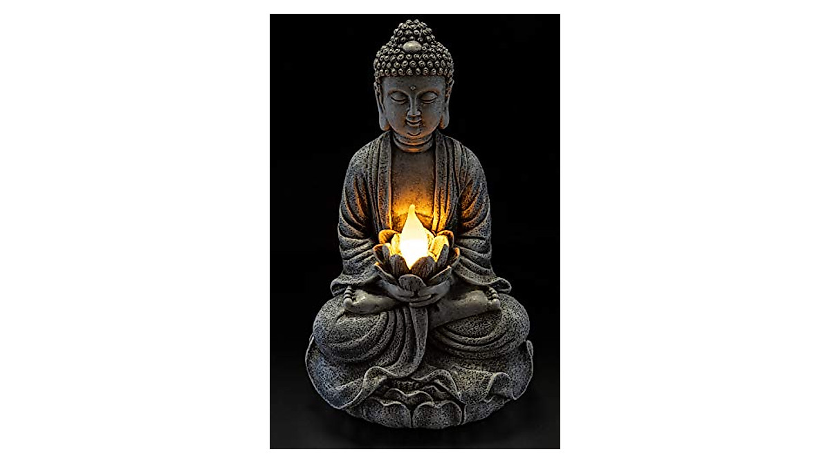 Zen Buddha Solar Garden Light - Tranquil Outdoor Decor