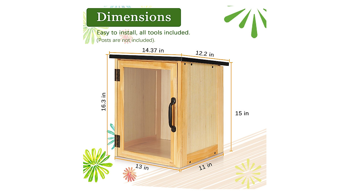 Exttlliy Outdoor Library Book Box - Share & Inspire