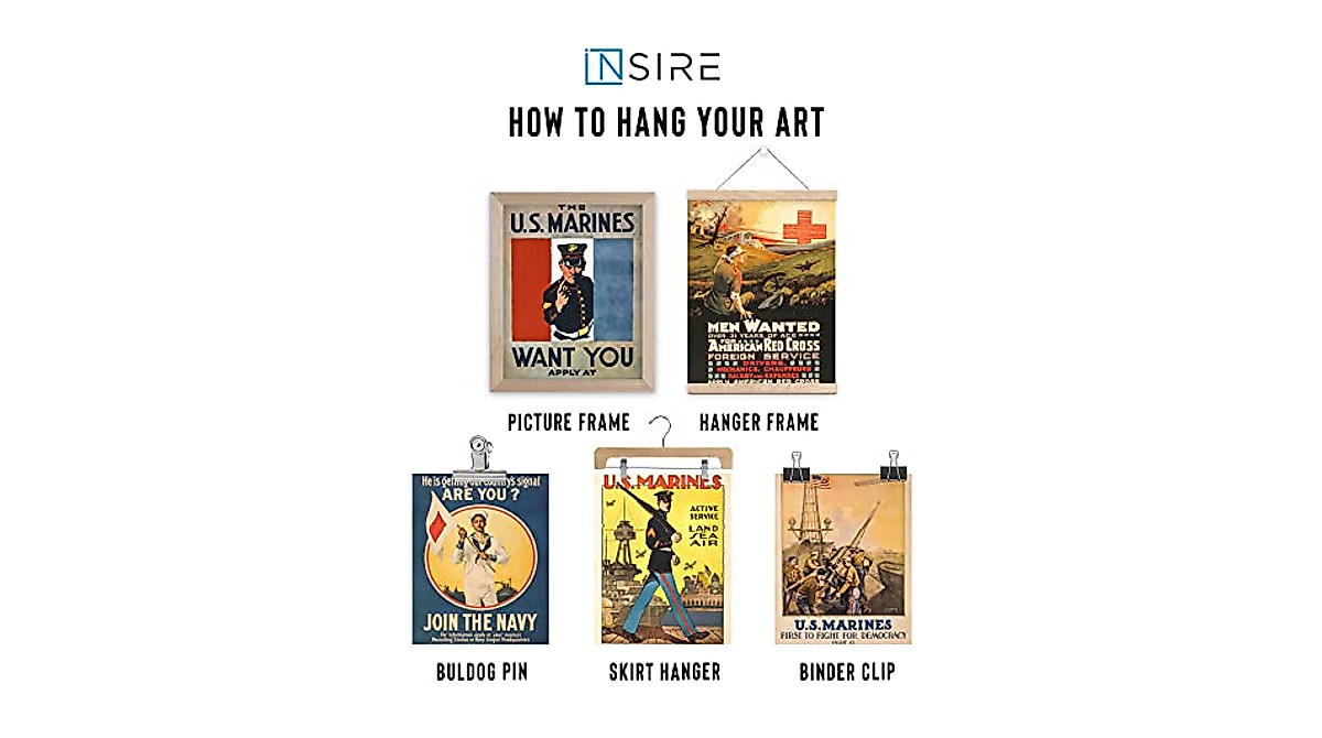 Iconic WW1 Propaganda Posters - Set of 5 (8x10) Art Prints