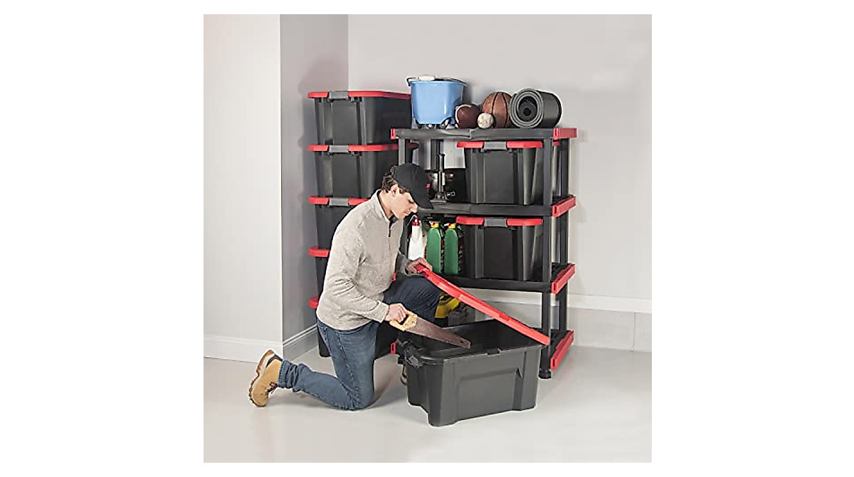 CRAFTSMAN 20-Gallon Storage Bins Pack - Durable, Stackable & Secure