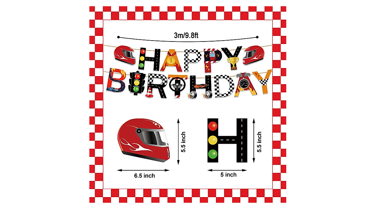 Race Car Birthday Decorations - Car Themed Party Supplies