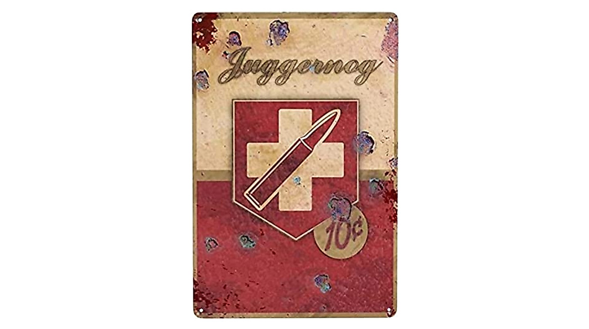 Juggernog Call of Duty Zombies Metal Sign - Retro Game Decor