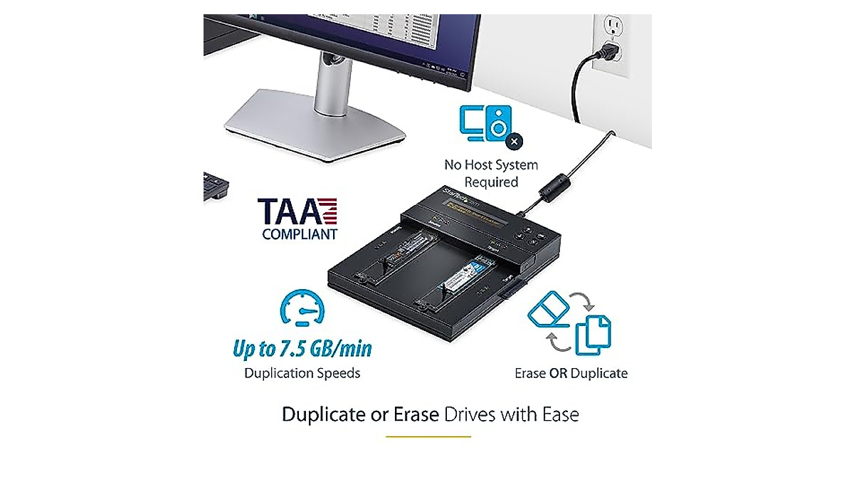 StarTech.com M.2 Duplicator & Eraser - Fast Cloning