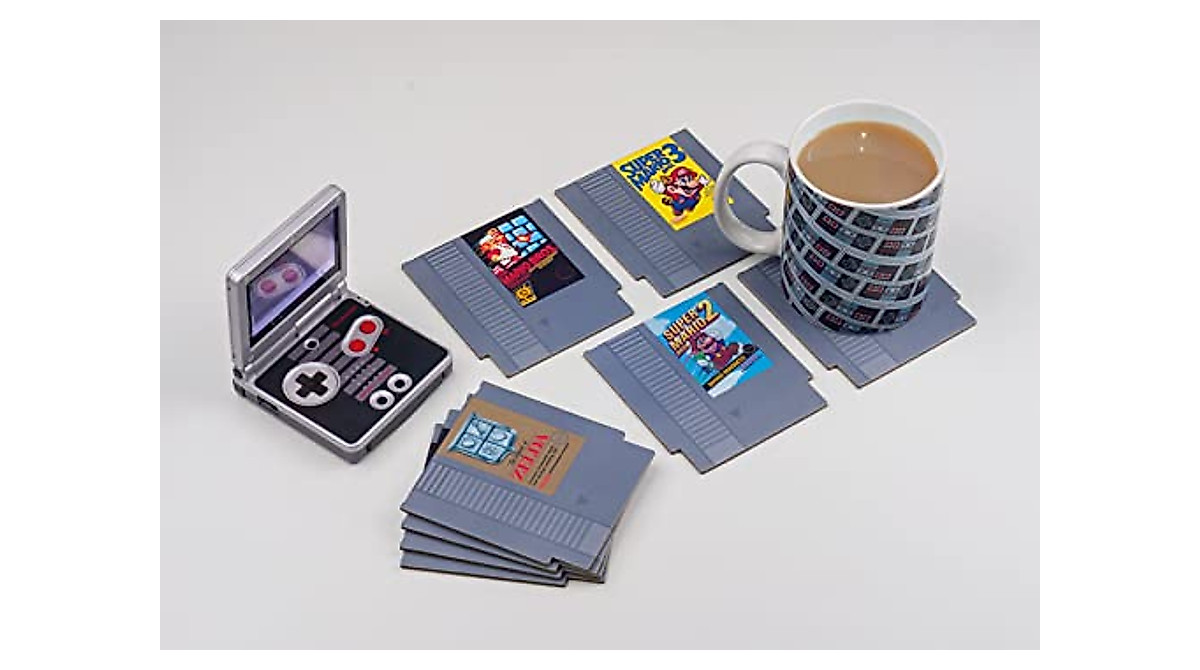 Nintendo NES Cartridge Coasters - Retro Gaming Drink Accessories