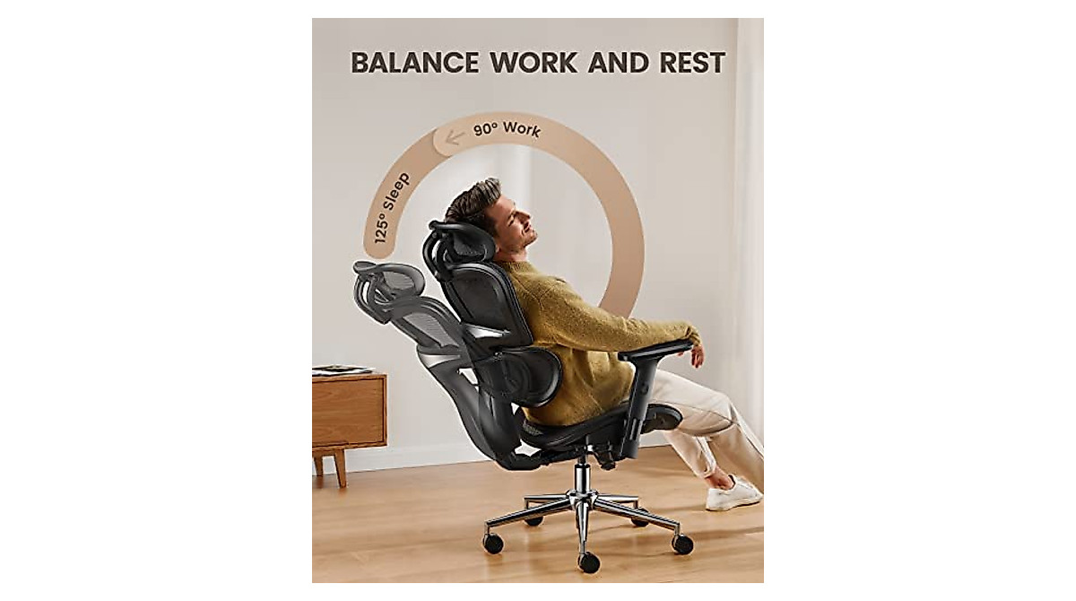 ErGear Ergonomic Office Chair with Adaptive Lumbar Support