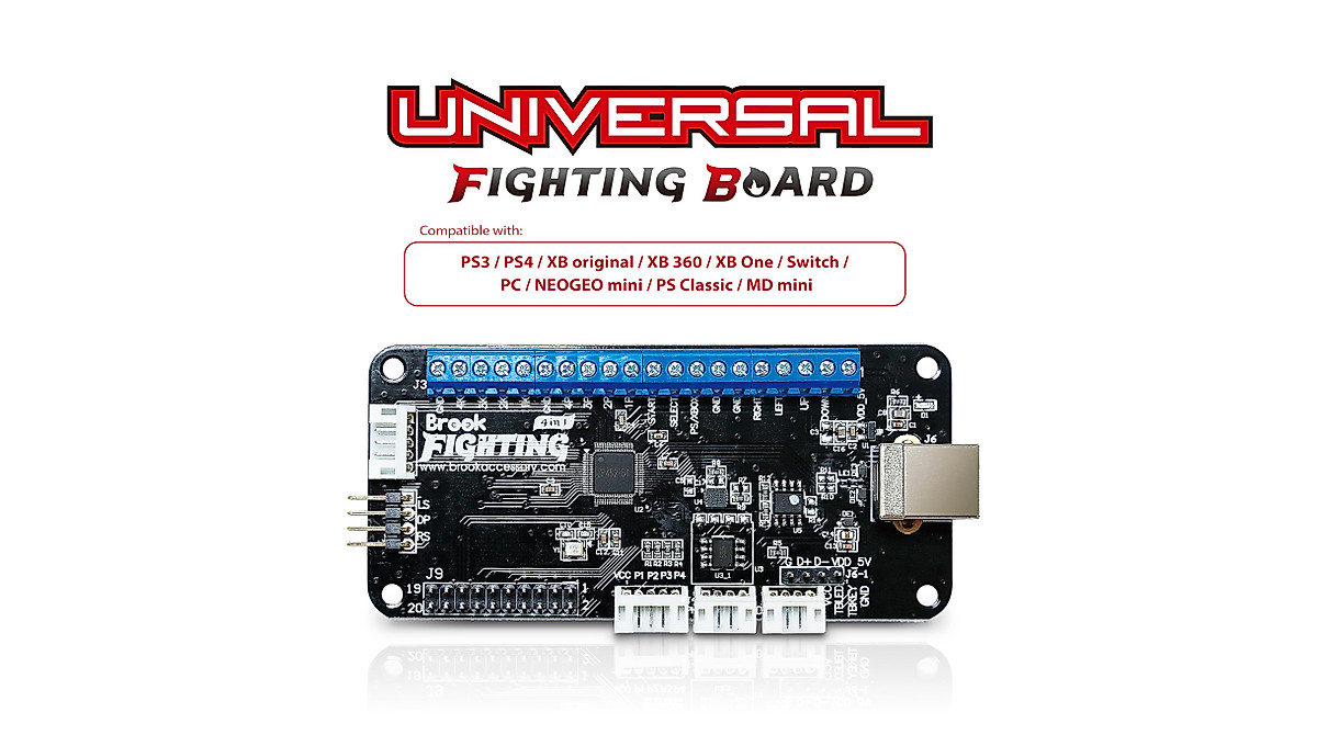 Brook Universal Fighting Board UFB for Multiple Consoles | Upgradable PCB