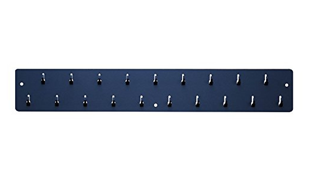 Industrial Key Rack | Durable 19-Hook Steel Key Organizer
