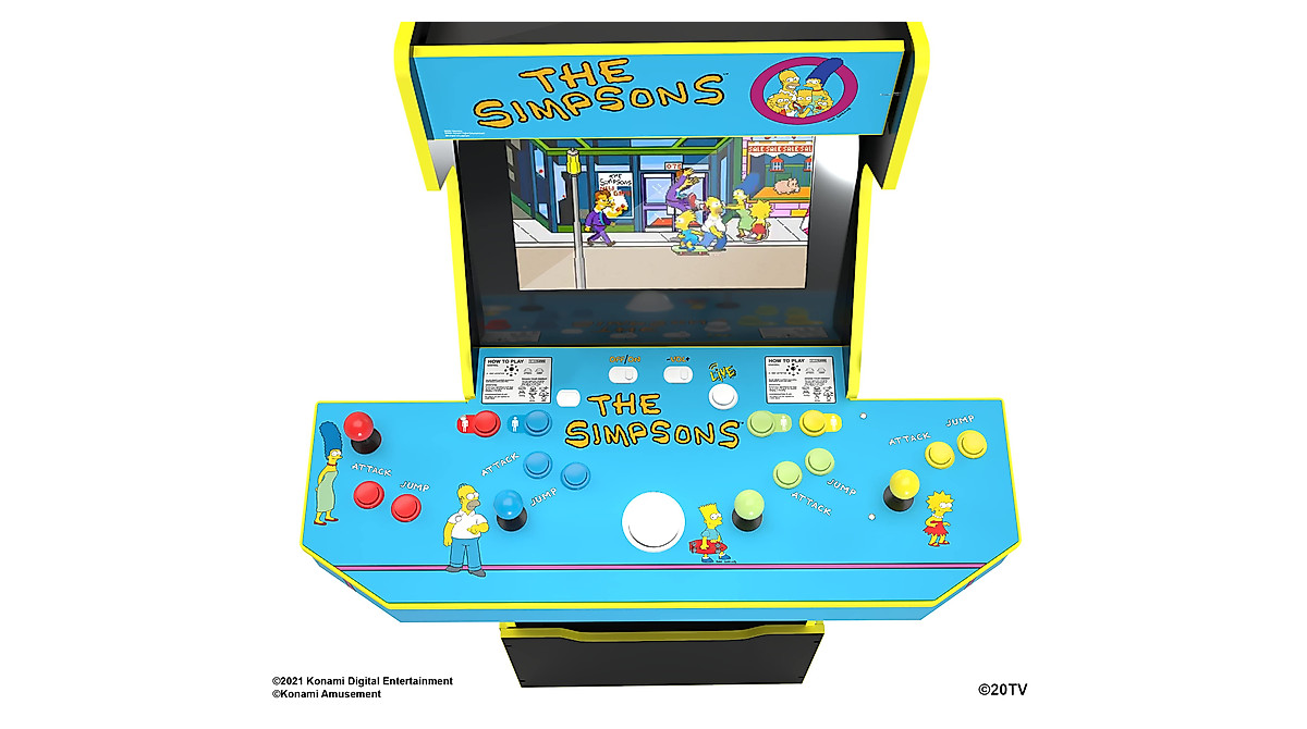 Arcade1UP The Simpsons Arcade Cabinet - 4 Player Fun