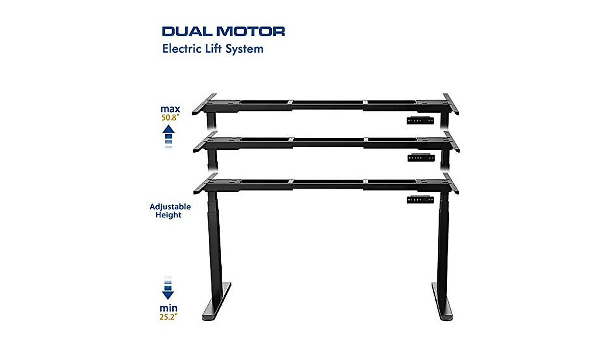 AIMEZO Dual Motor Adjustable Standing Desk - Smart Sit-Stand Workstation