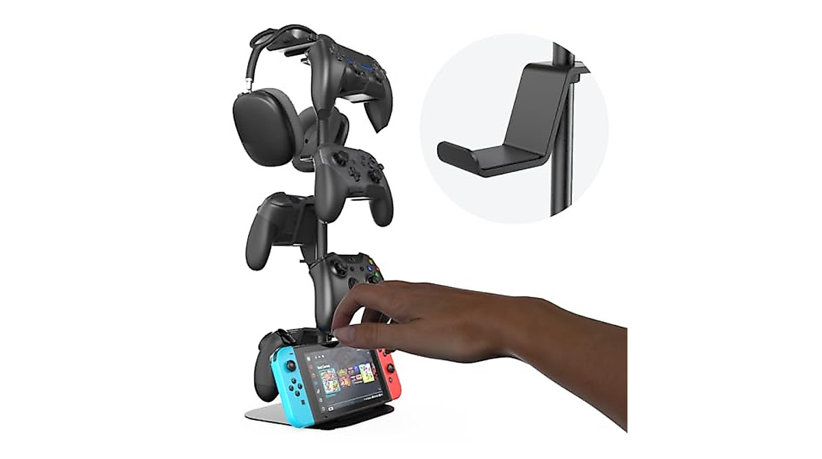MiiKARE 6-Tier Controller Holder | Adjustable Gaming Stand