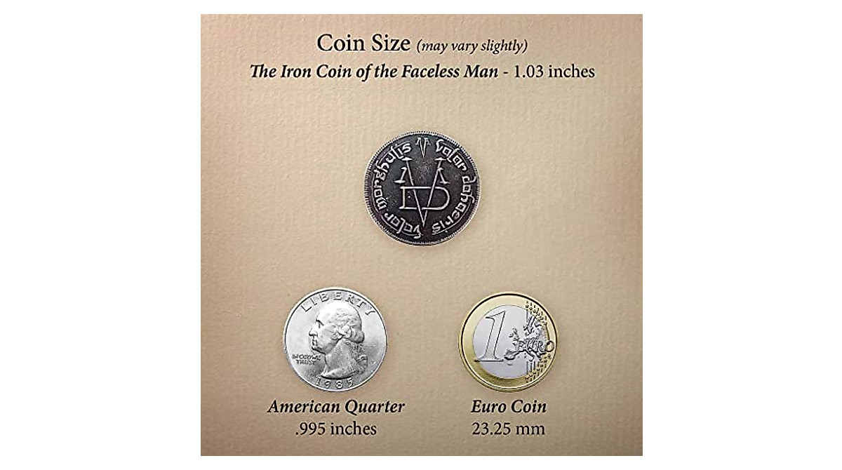 Game of Thrones Iron Coin of The Faceless Man