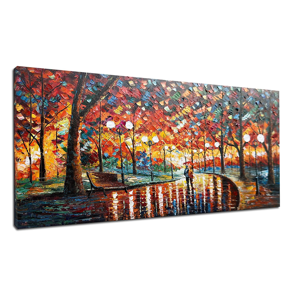 Alenoss Large Romantic Abstract Canvas Wall Art
