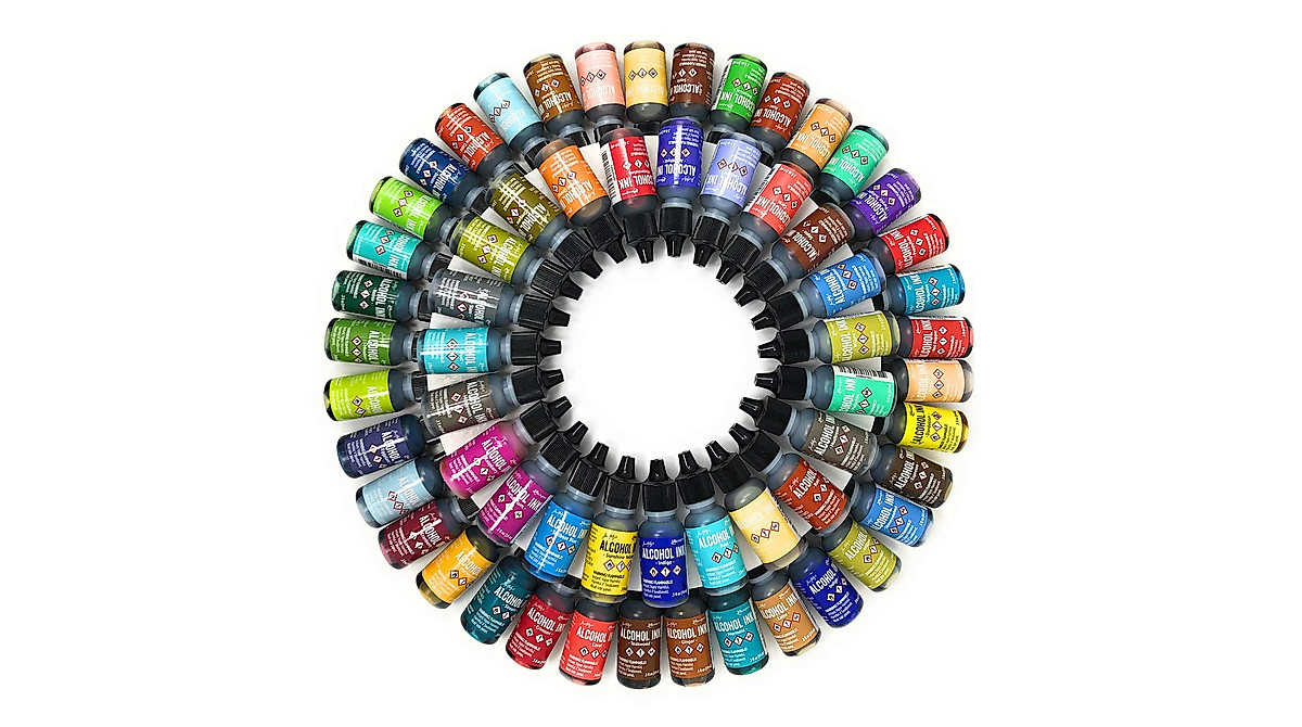 Complete Ranger Tim Holtz Alcohol Ink Set with 87 Colors & Accessories