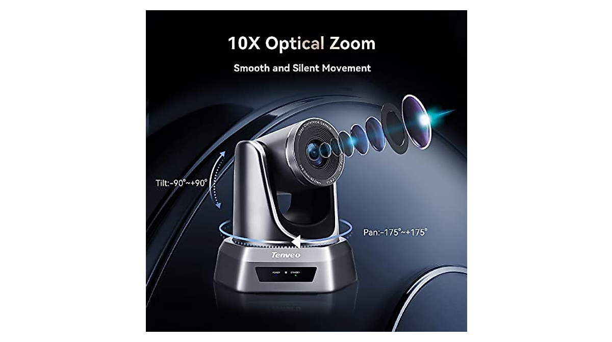 Tenveo PTZ Conference Camera 10X Zoom 1080p Full HD USB Webcam
