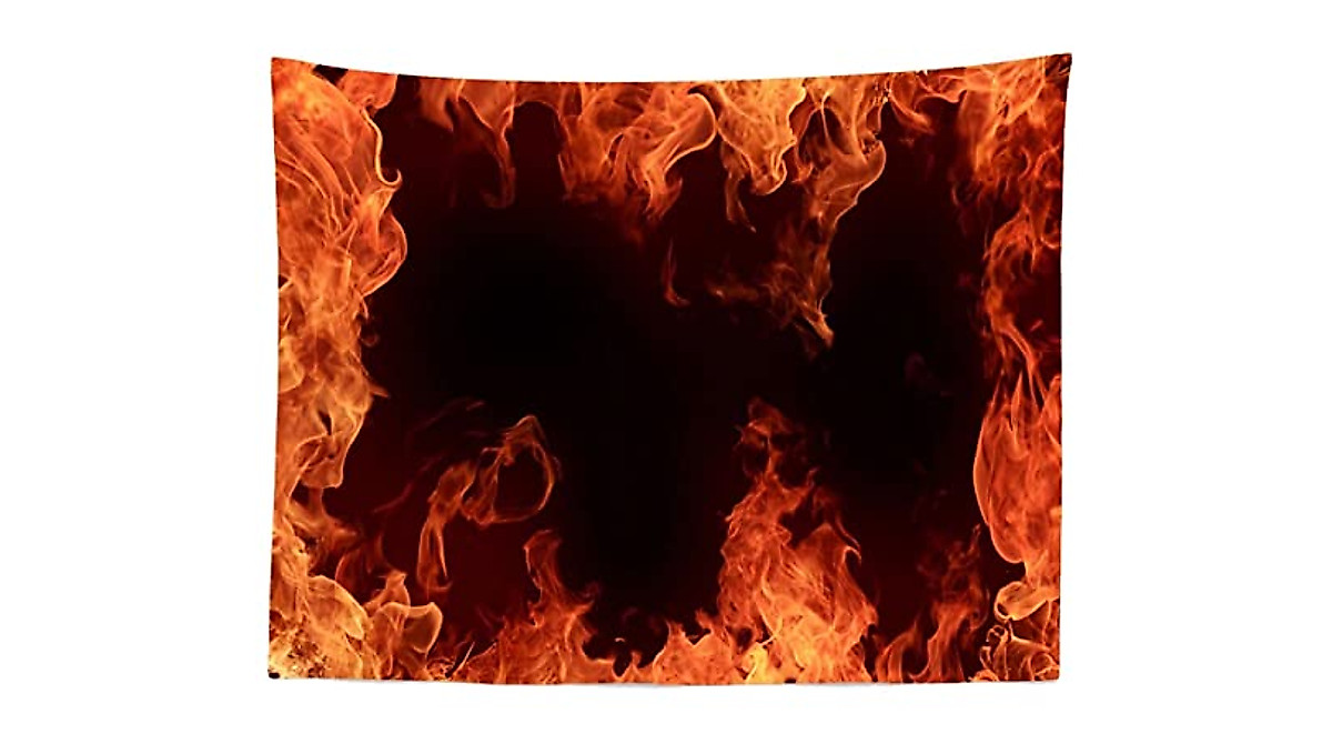 BELECO 7x5ft Fire Photo Backdrop for Parties