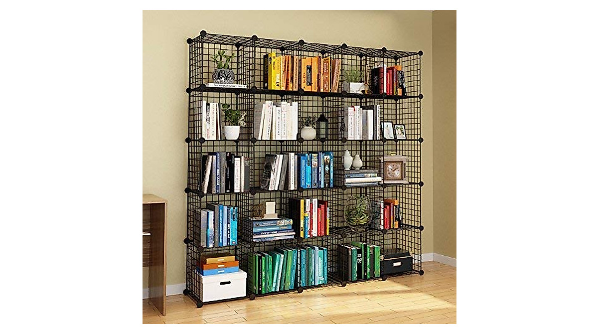 KOUSI 14x14 Wire Cube Storage - Modular Shelving for Home & Office