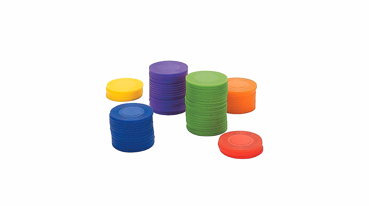 Fun Express Stackable Counting Chips - 600 Educational Tools