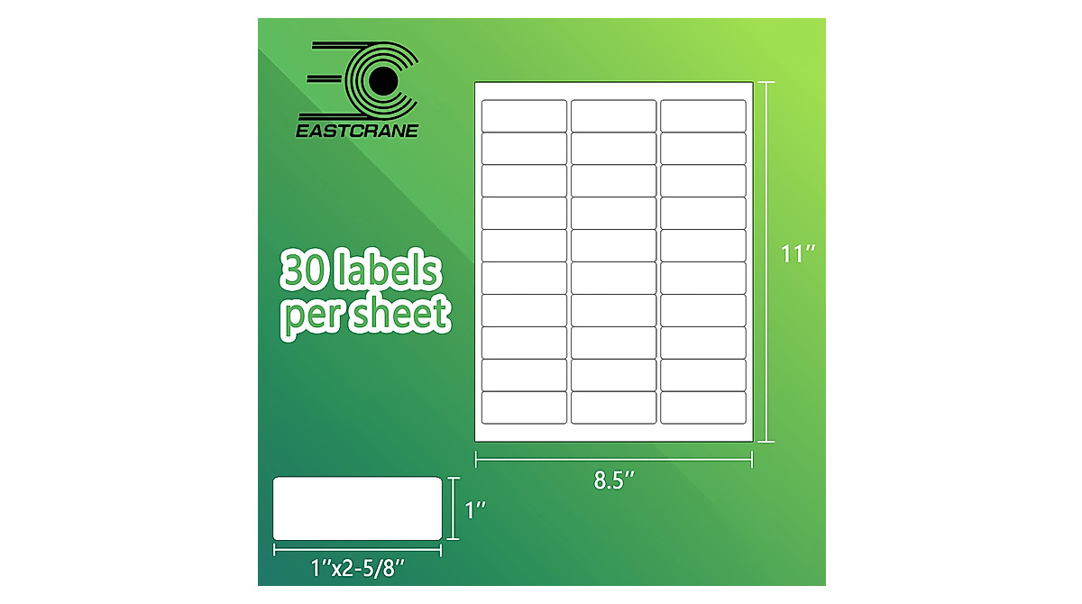 EastCrane Mailing Address Labels - 3,000 Quality Stickers