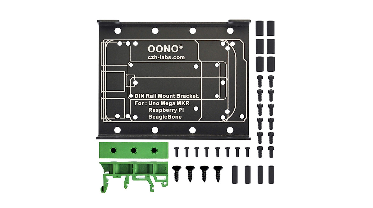 DIN Rail Mount Bracket for Raspberry Pi & Arduino | Industrial Control