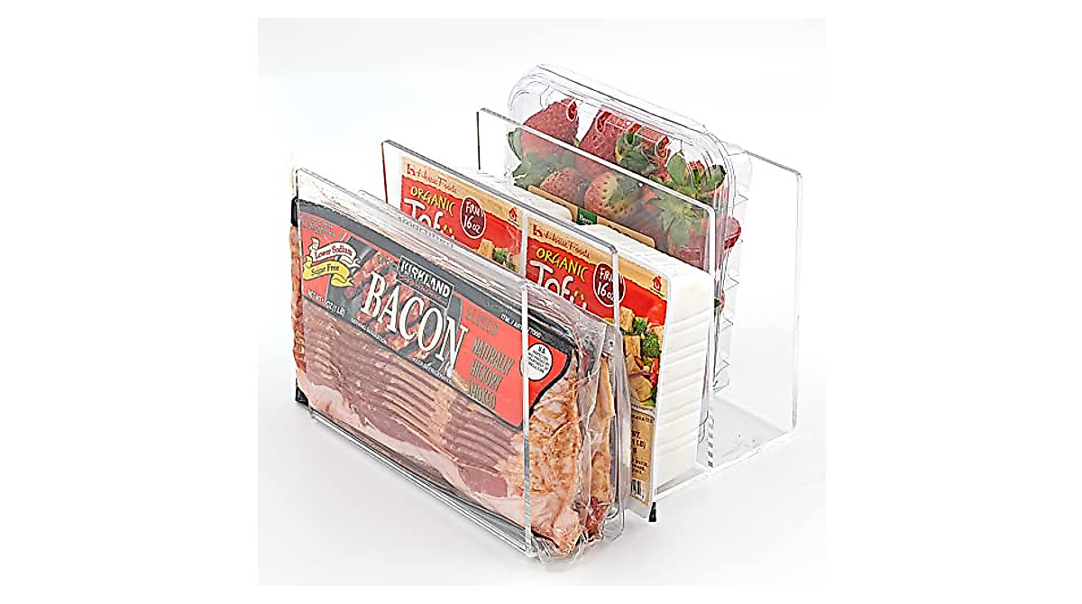 Smartified Acrylic Fridge Organizer - Space-saving Solution