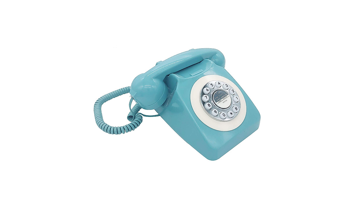 Retro Corded Phone: Vintage Landline for Home & Office Decor