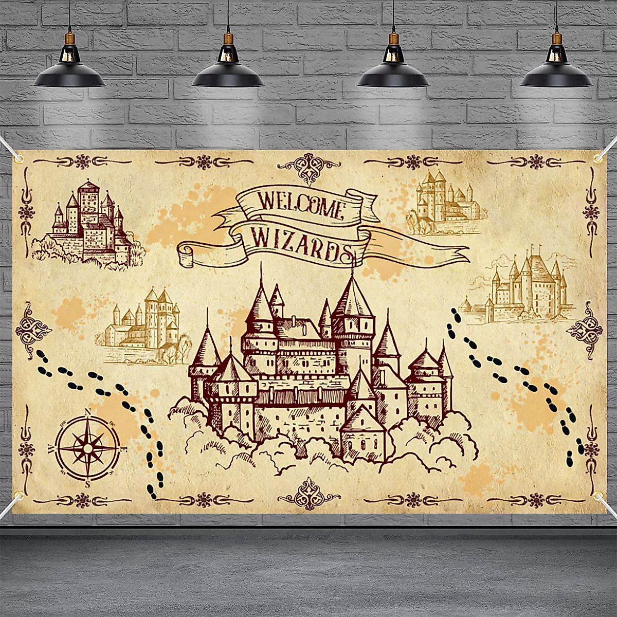 Wizard Party Decorations Backdrop - Magical Wizard Party Decor