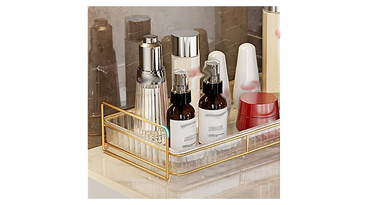 Elegant Single-Layer Storage Box for Bathroom Organizing
