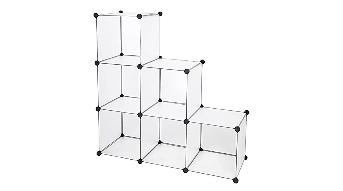 Space-Saving NA Cube Storage Organizer - White