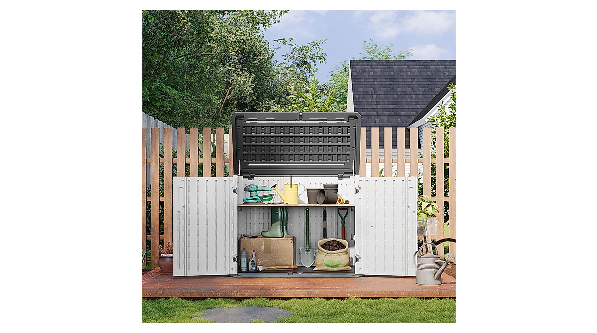 Aoxun Outdoor Storage Cabinet - Weatherproof & Versatile