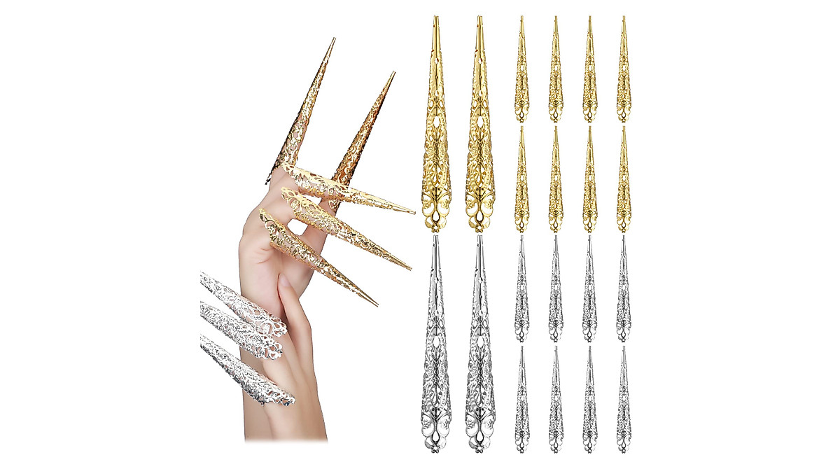 Ancient Queen Finger Claw Rings for Halloween & Cosplay