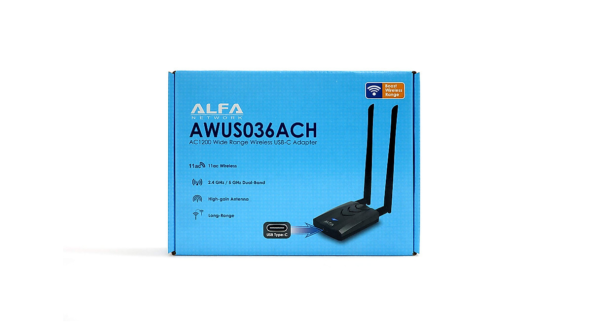 ALFA AWUS036ACH WiFi Adapter - Long-Range Dual-Band