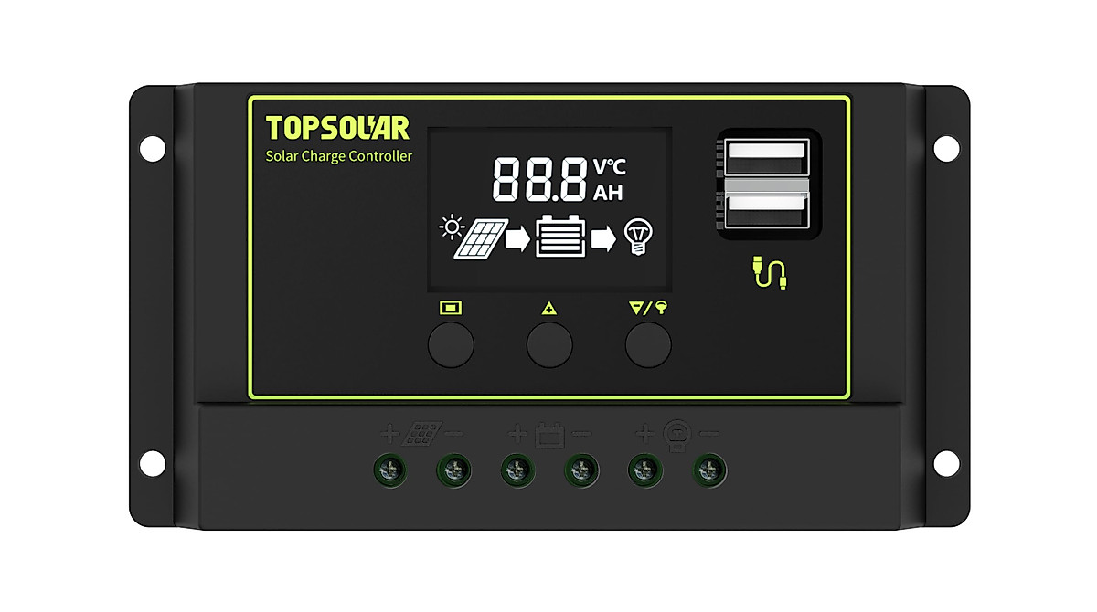 Topsolar 100W Solar Panel Kit for Off-Grid Power