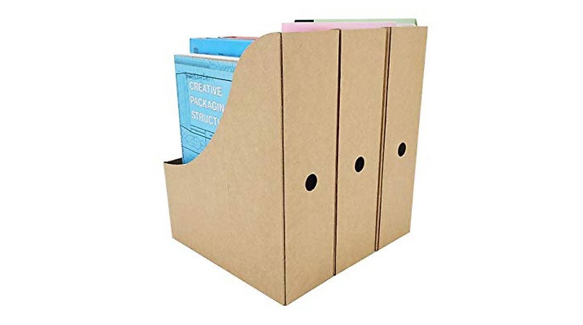 HUAPRINT Magazine File Holder - 12 Pack Desk Organizer