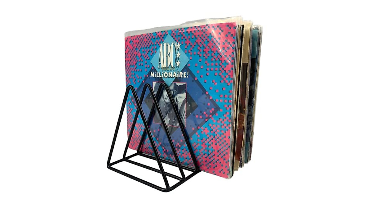 45rpm Vinyl Record Holder - Stylish Metal Rack for 7