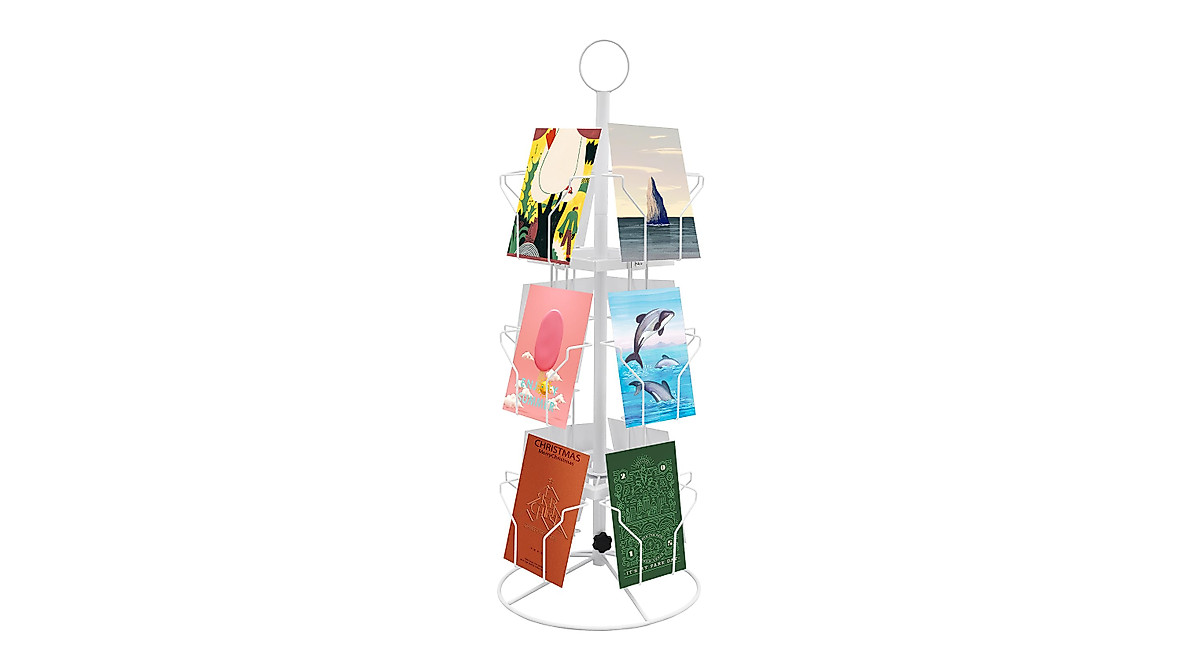 QUEMARQUE 3-Tier Card Display Stand - Maximize Your Space