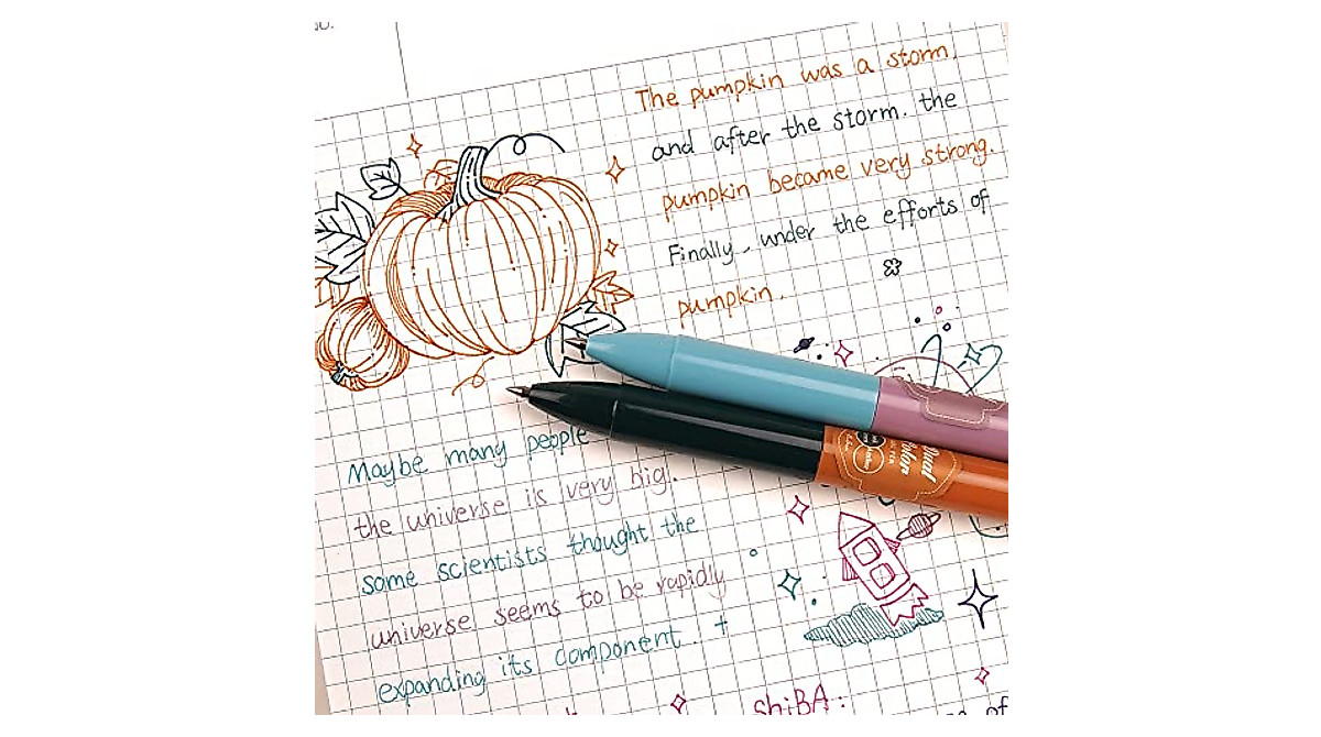 Writech 2-in-1 Gel Pens | Smooth 0.5mm Quick Dry Ink