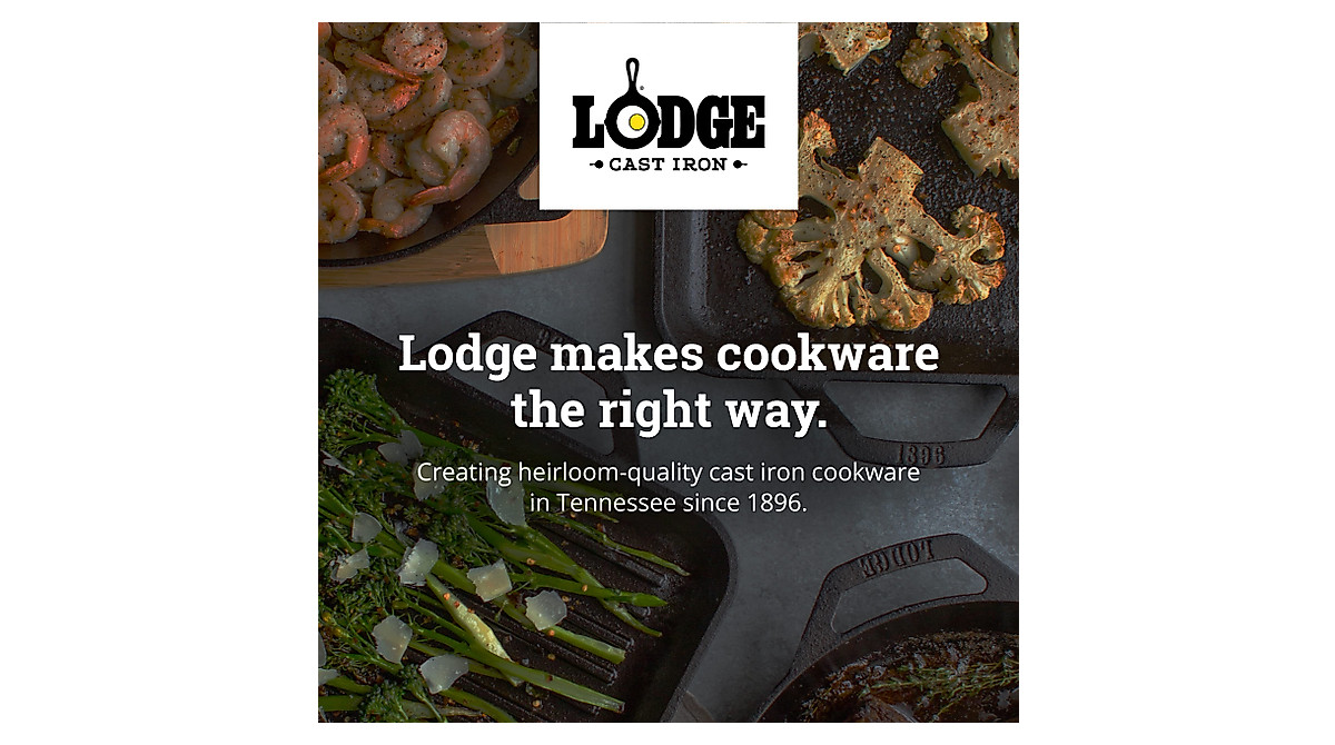 Lodge Cast Iron Chef Skillet - 10 in Pre-seasoned Cookware