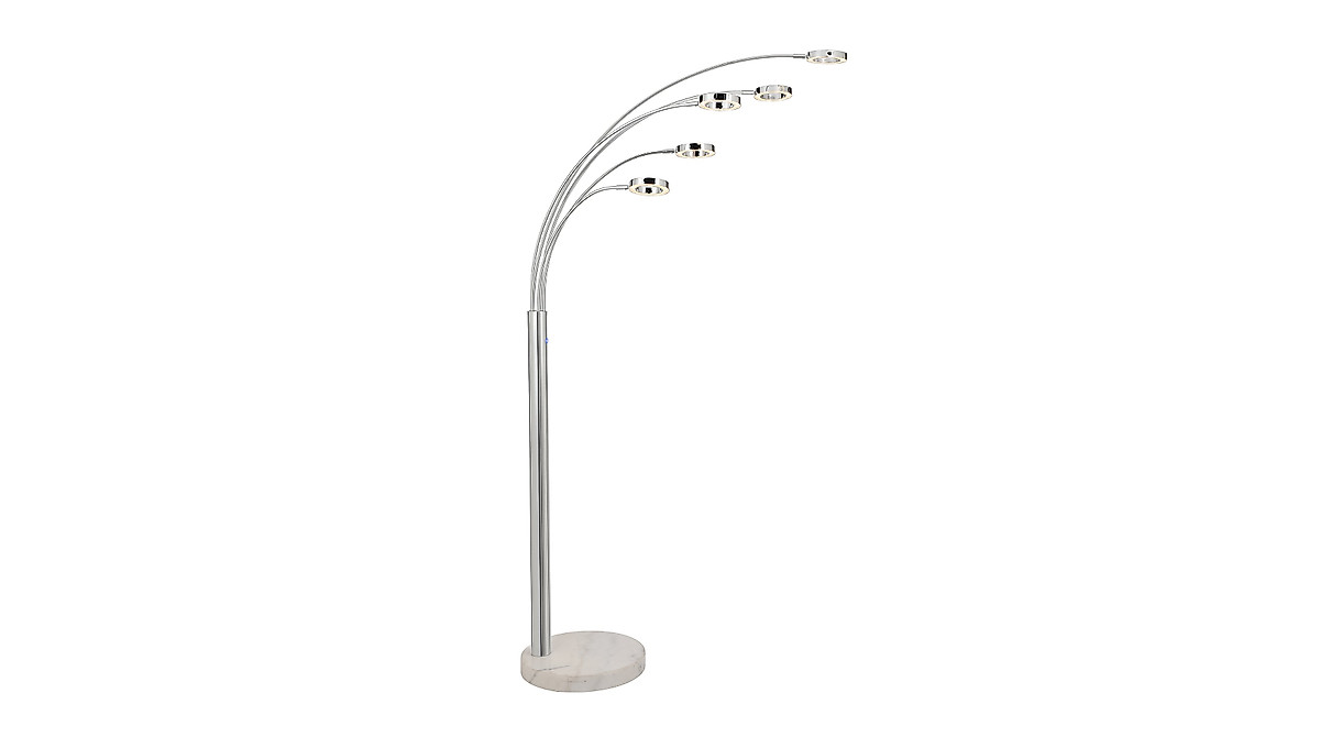 VONLUCE 5-Light LED Floor Lamp - Adjustable Dimmable Task Lighting