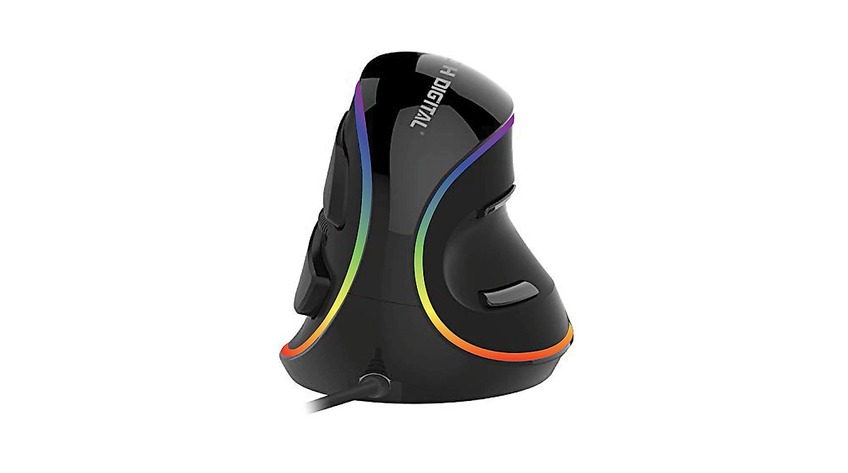 J-Tech Digital RGB Vertical Gaming Mouse with 5 DPI