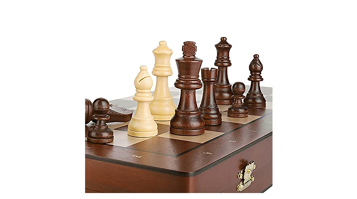 THPT High Class Wooden Chess Set - Portable & Magnetic
