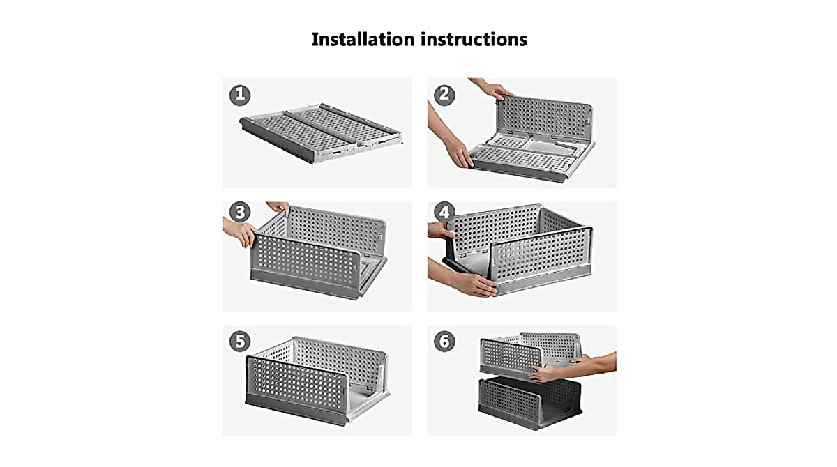 8 Pcs Stackable Storage Drawers - Organize Your Space